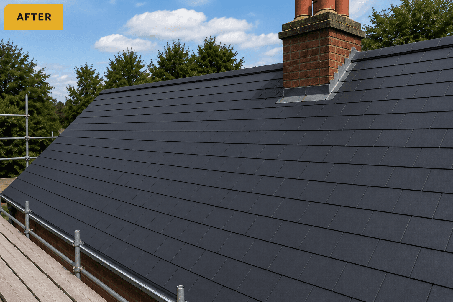 Slate Roof Replacement after